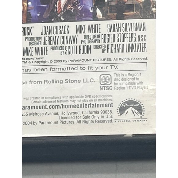 School of rock DVD copyright 2003 109 min PG-13 English paramount used see photo - Picture 5 of 6